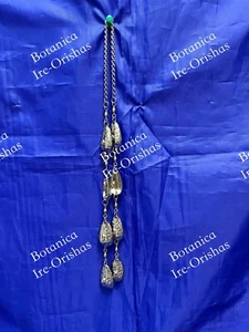 EKUELE OPELE de metal blanco religion yoruba ifa africana santeria - Picture 1 of 4