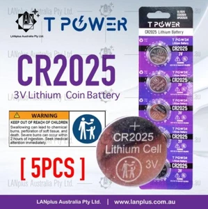 5x 3V CR2025 battery Lithium Coin Cell Button battery DL2025 ECR2025 GPCR2025 AU - Picture 1 of 3