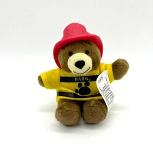 Build-A-Bear Workshop Bearemy peluche orsacchiotto giallo pompiere vestito cappello rosso - Foto 1 di 5