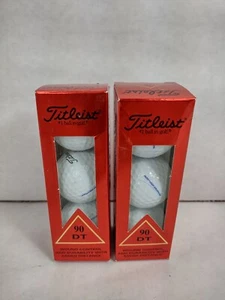 LOT of 2 Titleist DT Wound 90 Cut-Proof Golf Balls 2 Boxes Of 3 Balls Each  - Picture 1 of 6