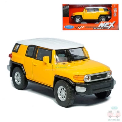 1:39 Toyota FJ Cruiser Modelo Coche Diecast Vehículo de Juguete Colección Niños Regalo Amarillo Foto 1 de 4
