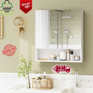 Bathroom Wall Cabinet Medicine Cabinet Wall Mounted Bathroom Mirror with storage - Picture 1 of 24