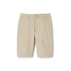 Boys' Flat Front Performance Stretch Short FT Khaki 12 - Picture 1 of 5