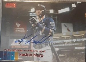 KESTON HIURA 2020 TOPPS STADIUM CLUB RED FOIL PARALLEL SP AUTO 31/50 - Picture 1 of 2