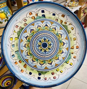 Vietri Sul Mare Pottery- 12 Inch Plate.Made/painted by hand in ITALY! - Picture 1 of 2