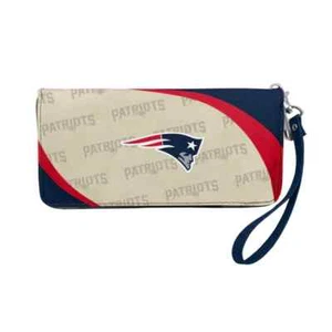 Cartera para mujer New England Patriots NFL curva organizadora con cremallera - Imagen 1 de 2