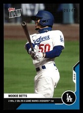2020 Topps Now Blue Parallel /49 #153 Mookie Betts Los Angeles Dodgers