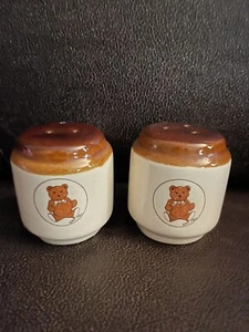 Vintage Ceramic Bear Salt And Pepper Shakers 1983 - Picture 1 of 4