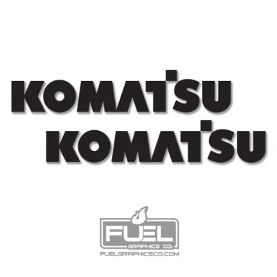 Calcomanía adhesiva de vinilo cargador maquinaria construcción excavadora Komatsu - paquete de 2 Foto 1 de 4