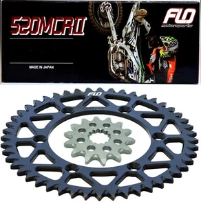 Honda CRF450/CR250 Sprocket Set / Chain Combo Kit Gold Motocross Black 13/49T - Picture 1 of 5