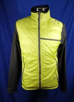 Chaqueta de ciclismo Bontrager Ernest verde neón cremallera completa para hombre mediana Foto 1 de 4