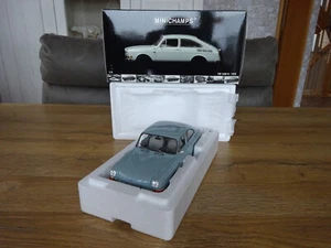 Minichamps  VW 1600 TL  1970 Hellblau Top in OVP  Rarität - Bild 1 von 20
