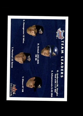 2001 Fleer Tradition - #429 Jeromy Burnitz, Geoff Jenkins, Marquis Grissom - Image 1 of 2