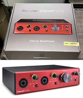 Focusrite Clarett+ 2Pre USB Audio Recording Interface for PC and Mac BRAND NEW - Image 1 of 4