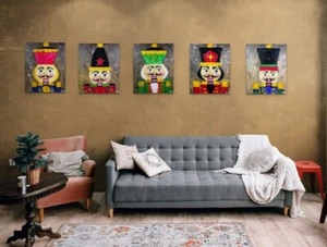 Set of 5 Nutcracker Limited Edition 11x14 Linen Fine Art Print Signed # /300 - Picture 1 of 1