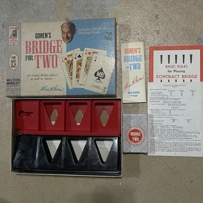 Vintage 1964 Goren`s Bridge For Two by Milton Bradley 4401 Complete Card Game - Image 1 of 2