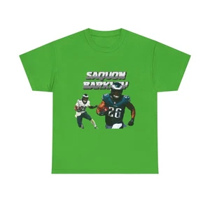 Neu Saquon Barkley Unisex schwere Baumwolle T-Shirt, Sportveranstaltungen, Fußball Fan - Bild 1 von 64