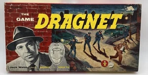 Vintage 1955 The Game of Dragnet & Badge 714 Board Game Transogram - Picture 1 of 8