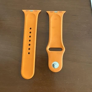 Bracelet Apple Watch orange HERMÈS élégant accessoire compatible durable - Photo 1 sur 3