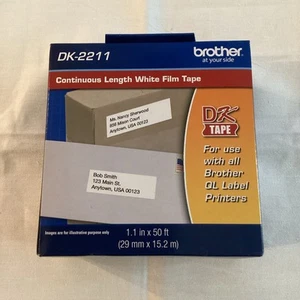 Brother White Continuous Length Film Tape DK-2211 (for all QL PRINTERS) - NEW - Picture 1 of 4