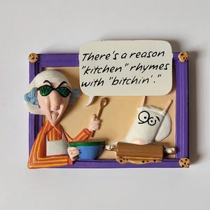 Vintage Hallmark Maxine Dog Fridge Magnet Sarcasm Humor Quotes Kitchen Decor Art - Picture 1 of 9