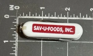 Sav-U-Foods Lebensmittelgeschäft Supermarkt Werbung Werbeartikel Mini Taschenmesser - Bild 1 von 3