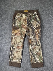 Under Armour Men 36x32 Realtree Camouflage Fleece Lined Zip Up Leg Hunting Pant - Picture 1 of 8