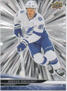 24-25 2024-25 cubierta superior 1 Mikhail Sergachev OUTBURST #165-Lightning - Imagen 1 de 1