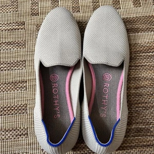 Rothy's The Loafer beige Damen 8 flach bequem waschbar recycelter Strick Stretch - Bild 1 von 8