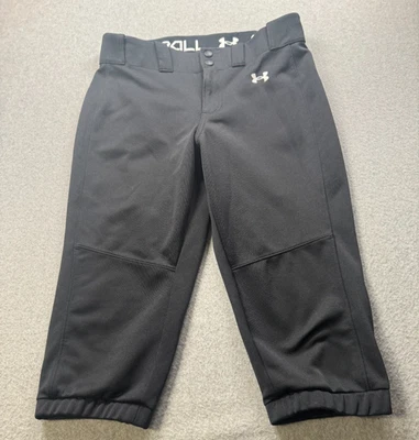 Pantalones de softbol utilitarios Under Armour para mujer M negros/blancos Foto 1 de 4