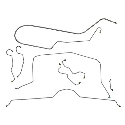 Полный комплект тормозной магистрали из нержавеющей стали для Chevrolet Chevy Corvette 1969 года - Изображение 1 из 4