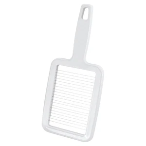 Cortador de patatas cuchillas de acero inoxidable cortador de mozzarella Metaltex Inox/ABS blanco - Imagen 1 de 1