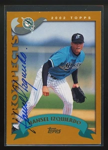 2002 Topps HANSEL IZQUIERDO Signed Card autograph AUTO MARLINS CUBA - Picture 1 of 1