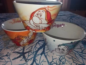 Egan 3 tazze grandi tazza colazione rare Disney 7 nani Eolo Mammolo Brontolo - Foto 1 di 12