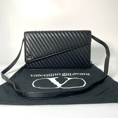 Borsa a tracolla Valentino Garavani catena pelle nera unisex usata