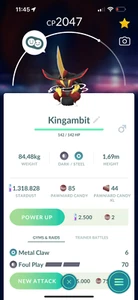 Pokémon Go | Kingambit | Trade 20K Stardust - Picture 1 of 1