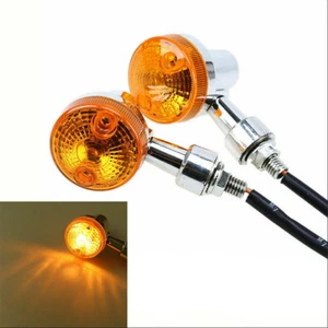 Motorrad Blinker Kontrollleuchte Bernstein Lampe Universell Für Dirtbike Offroad - Picture 1 of 12