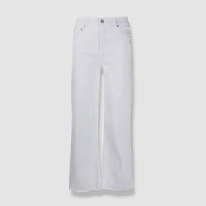 $178 Boyish Women's White "The Mikey" High-Waist Wide-Leg Jeans Pants Size 27 - Picture 1 of 4