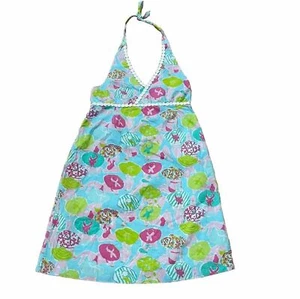 Lilly Pulitzer Girls Halter Summer Dress Size 14 Lined Resort Wear Beach EUC - Picture 1 of 11