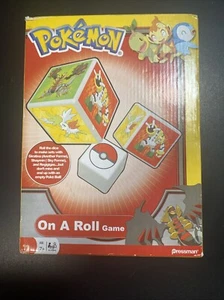 POKEMAN On-A-Roll Game 2009 OPEN BOX- New Has Not Been Used Missing Dice Cup - Picture 1 of 9
