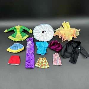 Vintage Barbie Doll Assorted Lot of Clothing Pieces Dress Skirt Jacket Vest - Picture 1 of 4