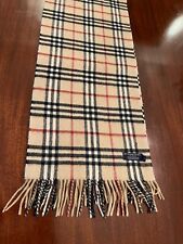 100% Authentic Burberry Classic Scarf  100% Cashmere -Made in England