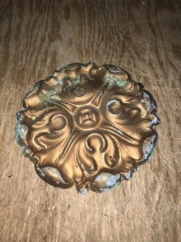 1920’s 8” Metal Pediment Cover