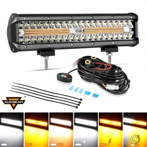 AUXBEAM 12" 300W LED Work Light Kit Spot Beam Offroad Driving Lamp Truck SUV ATV - Picture 1 of 12