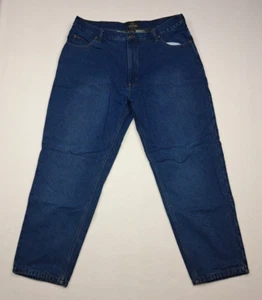 Vtg Mens Red Head Pants FLannel Lined  Blue Jeans Denim 38 X 30 Cotton - Picture 1 of 12