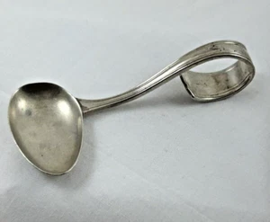 WEBSTER Sterling Silver Medicine Spoon or Baby Spoon with Curved Handle - Picture 1 of 5
