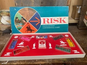 vintage original 1963 RISK game by Parker Brothers COMPLETE Set Has Plastic PCS - Picture 1 of 9