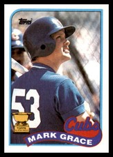 1989 Topps #465 Mark Grace Chicago Cubs