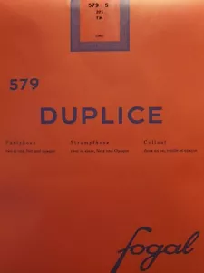 LUXUS PUR: FOGAL Opaque Netzstrumpfhose DUPLICE 579, S, tin, NEU&OVP - Bild 1 von 4