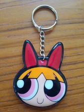 Powerpuff Girls Bubble Mirror Blossom Head Keychain tm 2000 Power Puff China